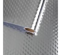 VaryFloral Self Adhesive Metallic Wallpaper 30cmx300cm Silver Aluminium Foil Waterproof Contact Paper Stick on Wallpaper for Kitchen Furniture Stickers Vinyl Wrap for Backsplash Countertop Cabinet