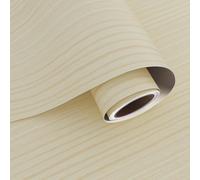 VaryPaper Beige Wood Effect Wallpaer Self Adhesive Wallpaper 40cmx200cm Wooden Sticky Back Plastic Roll Thick Wood Vinyl Wrap for Kitchen Cupboards Counter Top Vinyl Covering Adhesive Shelf Liner