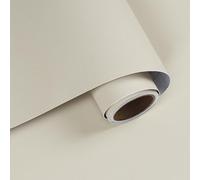 VaryPaper Cream Beige Wave Textured Fabric Self Adhesive Wallpaper 40cmx200cm Removable Beige Contact Paper for Furniture Modern Wavy Wallpaper for Living Room Bathroom Shelf Liner Cupboard Vinyl Wrap