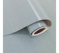 VaryPaper Glossy Grey Iridescent Glitter Wallpaper Kitchen Vinyl Wrap for Worktop 40cmx200cm Removable Metallic Shimmer Contact Paper Sticky Back Plastic Thick Lining Paper Cupboards Fridge Sticker