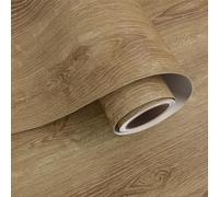 VaryPaper Light Brown Wood Wallpaper Self Adhesive Contact Paper for Kitchen Countertops 40cmx800cm Sticky Back Plastic Roll Vinyl Wrap for Furniture Cupboard Adhesive Table Cover