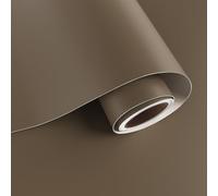 VaryPaper Matte Tan Brown Self Adhesive Wallpaper 40cmx200cm Solid Brown Sticky Back Plastic Living Room Bathroom Wallpaper Waterproof Kitchen Vinyl Wrap for Worktop Cupboards Thick Lining Paper