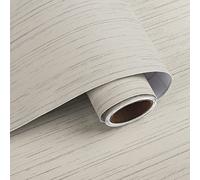 VaryPaper Peel and Stick Beige Faux Grasscloth Wallpaper 40cmx800cm Textured Fabric Contact Paper Vinyl Wrap for Furniture Sticky Back Plastic Roll Beige Stick on Wallpaper for Living Room Bedroom