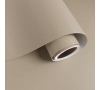 VaryPaper Peel and Stick Light Brown Wallpaper 81cmx300cm Matte Brown Sticky Back Plastic Kitchen Worktop Vinyl Wrap for Furniture Cupboards Sticker Thick Lining Paper for Walls Living Room Bedroom