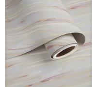 VaryPaper Retro Marble Wallpaper Self Adhesive Matte Contact Paper for Kitchen Countertops 40cmx200cm Sticky Back Plastic Cupboard Vinyl Wrap Washable Kitchen Furniture Wrap