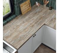 VaryPaper Self Adhesive Rustic Wood Wallpaper 40cmx800cm Wood Effect Sticky Back Plastic Thick Lining Paper for Wall Kitchen Vinyl Wrap for Worktop Cupboards Adhesive Table Cover Furniture Wrap