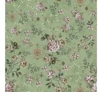VaryPaper Self Adhesive Vintage Floral Wallpaper 44.5cmx200cm Removable Green Flower Wall Paper for Living Room Bedroom Patterned Sticky Back Plastic Vinyl Wrap for Furniture Cupboards Shelf Liner
