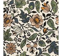 VaryPaper Vintage Floral Wallpaper Self Adhesive Beige Contact Paper 44.5cmx800cm Patterned Sticky Back Plastic Vinyl Wrap for Furniture Flower Wallpaper for Girl Bedroom Living Room Cupboards Stairs