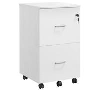 VASAGLE 2-Drawer File Cabinet, Locking Filing Cabinet for Home Office, Small Rolling File Cabinet, Printer Stand, A4, Letter-Size Hanging Files,