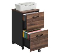 VASAGLE 2-Drawer Filing Cabinet - Mobile File Cabinet for Home Office