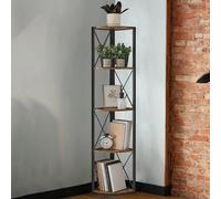 Vasagle 5-Tier Corner Shelf, Storage Shelving, Versatile For Plants Books, For Living Room Bedroom Office, Industrial