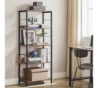 VASAGLE 5-Tier Industrial Bookshelf Storage Unit Rack Organising Unit in Brown VASAGLE Brown