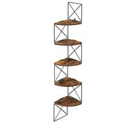 Corner Shelf Wall Mounted, Floating Shelf 5 Tier, Book Shelf, for Bedroom Liv...