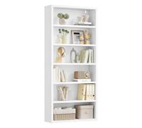 VASAGLE 6-Tier Bookcase, Adjustable Shelves, Tall Shelf Unit