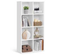 VASAGLE 8-Cube Bookcase, Storage Unit, Display Rack for Trinkets, Souvenirs, Potted Plants, for Study Room, Office, Living Room, 30 x 65.5 x 129.5 cm,