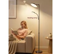 Vasagle Adjustable Led Floor Lamp, 42W Standing Lamp With Rotatable Head For Bedroom, Office,matte Black