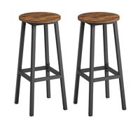 VASAGLE Bar Stools Set of 2, Kitchen Stools, Bar
