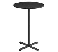 VASAGLE Bar Table High Dining Bistro Table 60x60cm Metal Frame Black