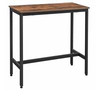 VASAGLE Bar Table, Narrow Rectangular, Kitchen, Pub Dining High Table, Easy A...