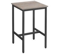 Vasagle Bar Table Square Light Oak Effect/Black