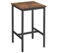 Vasagle Bar Table Square Rustic Brown/Black
