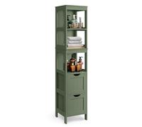 VASAGLE Bathroom Floor Cabinet, Freestanding Bathroom Storage Unit, with 2 Drawers, 3 Open Compartments, for Bathroom, Living Room, Kitchen, Modern