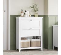 VASAGLE Bathroom Storage Cabinet with Drawers Baskets & Dividers in White VASAGLE White
