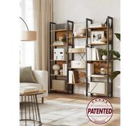Vasagle Bookcase, Bookshelf With 14 Shelves, Metal Frame, Shelf Unit For Living Room, Home Office, Industrial Style
