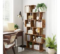 Vasagle Bookshelf, 6-Tier Bookcase, 24 X 40 X 191 Cm, Room Divider, Cube Display Shelf, Freestanding Storage Shelf