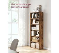 VASAGLE Bookshelf 6Tier Bookcase Storage Shelving Unit Display Shelf with O