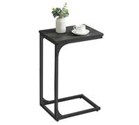 VASAGLE C-Shaped Side Table, Bedside Table, Sofa Side Table, Coffee Table, with Metal Frame, Industrial, for Living Room, Bedroom