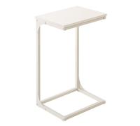 VASAGLE C-Shaped Side Table, Bedside Table, Sofa Side Table, with Metal Frame, Industrial, for Living Room, Bedroom, Cream White LET353W77