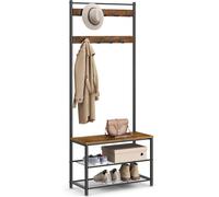 VASAGLE Coat Rack, Hallway Cabinet, Cloakroom, Clothes Rack, with Bench and Shoe