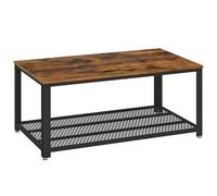 Vasagle Coffee Table Rectangle Rustic Brown/Black