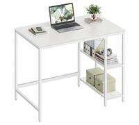 VASAGLE Computer Desk, Modern basic, 100 x 50 x 76 cm | Office Desk, for Study, Bedroom, Living Room, Maple White and Matte White, Barnet Collection LWD046W01