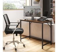 VASAGLE Computer Desk Office Table Study Bedroom Living Room in Dark Brown VASAGLE Dark Brown