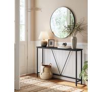 Vasagle Console Table For Hallway, Slim Sofa Table For Living Room, Hallway Table, Easy Assembly, Charcoal Grey And Ink Black