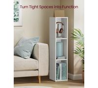 Vasagle Custos Collection - Bookshelf, 3-Tier Cube Bookcase, Storage Shelving Unit, Display Shelf, Open Compartments