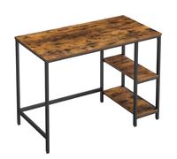 Vasagle Desk 2 Shelves Rustic Brown/Black