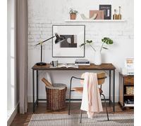 VASAGLE Extra Large Computer Desk Office Table Study Bedroom in Brown VASAGLE Brown