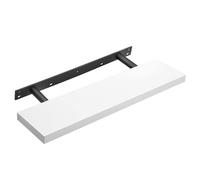 VASAGLE Floating Shelf, Wall Shelf for Books, Photos, Collectibles, Wall-Mounted Office Shelf, 80 x 20 x 3.8 cm, MDF, for Living Room, Kitchen,
