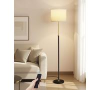 Vasagle Floor Lamp For Living Room, Adjustable Height 140-170 Cm, Modern Standing Lamp With Foot Switch,gold And Black