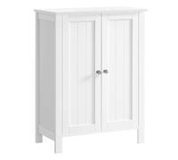 VASAGLE Freestanding Bathroom Floor Storage Cabinet, Storage Cupboard, Bathroom Storage Unit, with 2 Adjustable Shelves, 30 x 60 x 80 cm, White BCB60W
