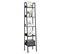 5-Tier Narrow Storage Shelf, Black