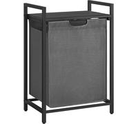 VASAGLE Laundry Basket, Laundry Hamper, Pull-Out and Removable Liner Bag, Shelf