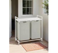 Vasagle Laundry Hamper, Laundry Basket, Laundry Sorter With 2 Removable Bags, 2 X 12.1 Gallons (46 L), 28.8 X 13 X 28.4 Inches