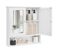 Vasagle Mirror Cabinet 1 Shelf White Small