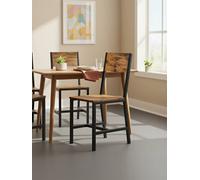 Vasagle Set Of 2 Dining Chairs, Rustic Accent Chairs With Comfortable Seat, For Kitchen, Bedroom, Living Room