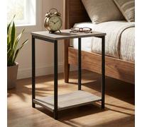 Vasagle Set Of 2 Side Tables, 2-Tier Sofa Side Tables, Bedside Tables, For Living Room, Bedroom, Home Office, Industrial Style