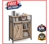 Vasagle Sideboard Storage Cabinet with Sliding Door and 2 Adjustable Shelves
